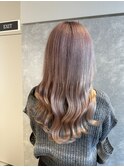 ハイトーン10代20代ペールピンクプルエクステダイヤモンド毛質
