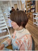 【山本智文】脱白髪染めハイライトショートウルフ
