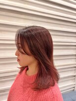 ナンバー ジルバ 立川(N° jillva) 顔まわりカット/カラー/ピンクカラー/髪質改善/縮毛矯正/立川