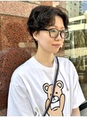 【センター分けすっきりパーマスタイル】河野祐花