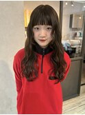 重めバング