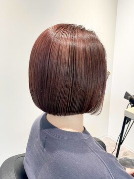 ストフ(stof) ミニボブ/大人ボブ/ピンクカラー/アンブレラカラー/ショートボブ