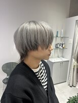 プライズ 成増店(prize)&nbsp;ホワイトシルバーグレー インナーカラー メンズウルフ 成増