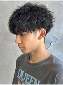 シャドウパーマメンズパーマメンズマッシュ群馬高崎パーマ眉毛