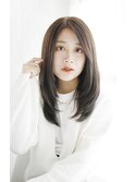 ミニウルフホワイトグレージュデジタルパーマチェリーブラウン69