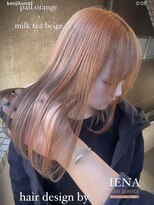 イエナ 渋谷(IENA)&nbsp;デザインカラーケアブリーチダブルカラーパールオレンジ