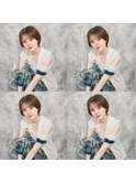 透明感ショートボブ