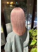 柔らかい暖色ベージュ×ケアブリーチ
