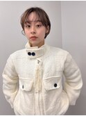 【村松美穂】マッシュショート×パーマ