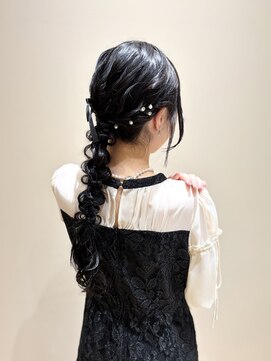 ジーナ 船橋南口(Zina) 編みおろし/お呼ばれヘア/参列ヘア/ヘアアレンジ/ Zina MIWA