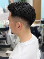 サムズヘア(Sam's hair) メンズカットフェードサイドパートポンパドール