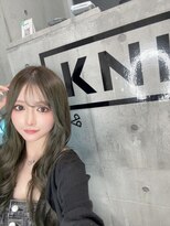 シックス バイ インク 渋谷(SIX by INK.)&nbsp;ダークブルー/デジタルパーマ/ワンホンレイヤー[渋谷]