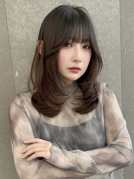 レーヴバイロンド 仙台(Reve by Lond) 髪質改善レイヤーカット縮毛矯正ミルクブラウン韓国仙台顔まわり