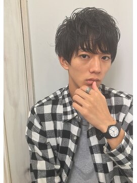 クラン(clan) clan<メンズナチュラルショートセミウエット×パーマ>