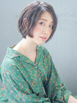 ヘアーループレル(Hair ruup Rell design works)&nbsp;柔らかなハイライトのショートボブ