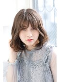 小顔♪シースルーレイヤーふわミディ
