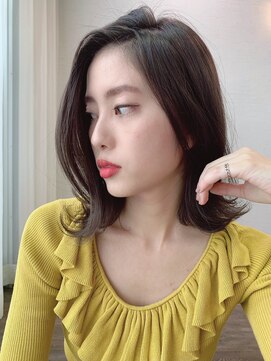 ヘアアンドメイク コルト フォークロア(HAIR&MAKE COLT FOLKLORE) 前下がり×外ハネミディアム