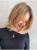 kate 大宮　大人ショート×ミルクティーベージュ