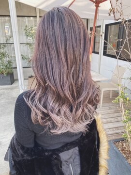 チェレ オレ 新金岡店(Chere ore) オレンジブラウン×グラデーションカラー×Aujua