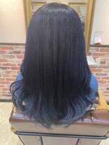 ティグル テンジン(TIGRE tenjin)&nbsp;ネイビーブルー×ハイライトグラデーション☆ハイトーンカラー