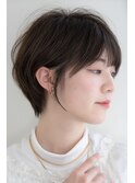 【Rire-リル銀座-】ネイビーアッシュなミニボブ 20代 30代 40代