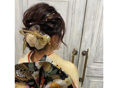 ヘアセット、メイク、着付けのご予約承っております！