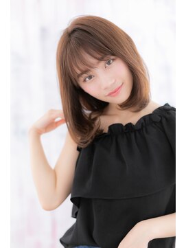 ミック 日暮里店(miq) シースルーバング☆内巻きワンカールエアストレートb1