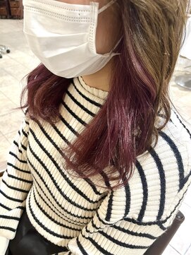 ネオリーブカップ 町田店(Neolive capu) イヤリングカラー ＊ ピンクラベンダー【インナーカラー/町田】