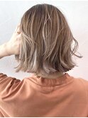 ハイバレボブ_チェリーブラウンフェミニンロング_ba341792