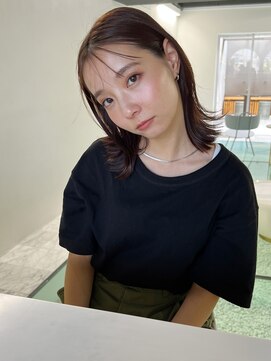 ムード タテマチ(mood tatemachi) ライトベージュ×シースルーバング