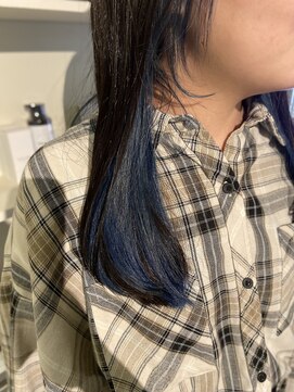 フラミンゴバイカーニバル 江古田(Flamingo by carnival) ブルーのインナーカラー