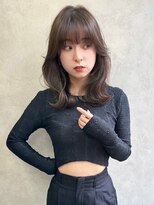 ハルキミナト ジャパン トウキョウ(HARUKI MINATO japan TOKYO)&nbsp;30代40代50代イメチェンフルバングレッドブラウン似合わせカット