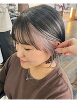 ヘアメイクエイト 丸山店(hair make No.8) << 担当 : AYAKA >>  ボブ×インナーカラー