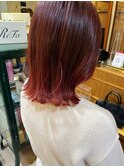 暖色カラー ＊ ボルドーカラー【町田/暖色カラー/ボブ】