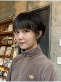 ショートパーマ/耳かけショート/パーマ/後れ毛パーマ/ショート
