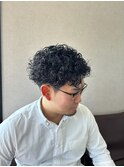 エッジの効いた刈り上げ+メンズスパイラルパーマ☆