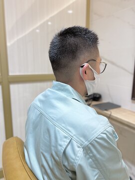 ラポールヘアー(rapport hair) ナチュラルフェード×ボウズ*