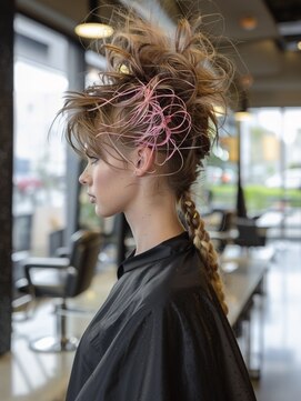 アルトリスト(Altruist Aging×HAIR&SPA) ☆イメチェンピンクベージュアンブレラカラー前髪クールショート