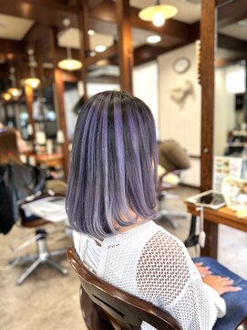 ヤソ(yaso) パープル　×   バレイヤージュ