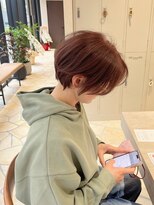 ジアン バイ ミルボン 西宮ガーデンズプラス(GIEN by milbon) 大人ショート/前下がりショート/ブラウンレッド