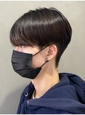 黒髪マッシュナチュラルマッシュメンズヘア韓国ツーブロック