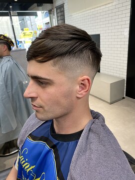 リレーションメンズヘアー(RELATION MEN'S HAIR) ジェットツイストブルーブラック韓国マッシュスペインカール