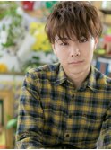 ■カーキ西海岸抜け感ツーブロックショート108★大宮10代20代