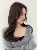 艶髪ブラウン×髪質改善[美髪/韓国風/顔周り]仙台