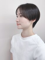 ラウンジ モリオ イケブクロ(Lounge MORIO Ikebukuro) *前髪なしハンサムショート前下がりショートセンターパート