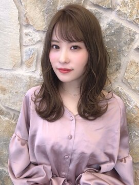 オーロ Costa西宮北口(ORO) 20代30代40代50代斜めバンググレージュカラーシルキーベージュ