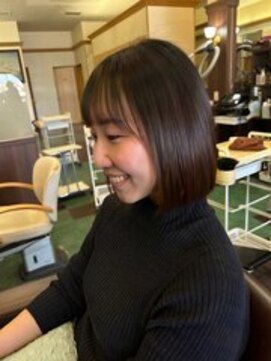 シャンプー ボーイ 宮崎柳丸店(SHAMPOO BOY) 切りっぱなしボブ【宮崎市/柳丸町】