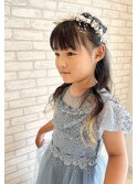 キッズヘアアレンジ