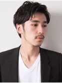 ダークアッシュ ニュアンスパーマ 韓国マッシュ スペインカール
