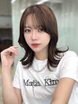 ソラ 広尾店(SORA) ミディアムレイヤー/顔周りカット/顔周りレイヤー